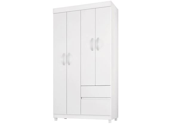 Guarda-roupa Solteiro 4 Portas 2 Gavetas Demóbile Lotus