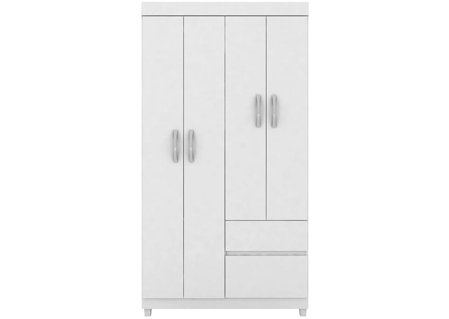 Guarda-roupa Solteiro 4 Portas 2 Gavetas Demóbile Lotus