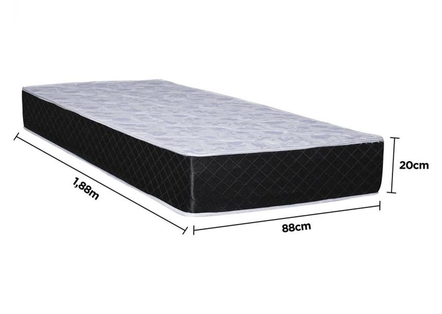 Colchão Solteiro Aiam Colchões de Espuma D-33 20x88x188cm Dark Hortência