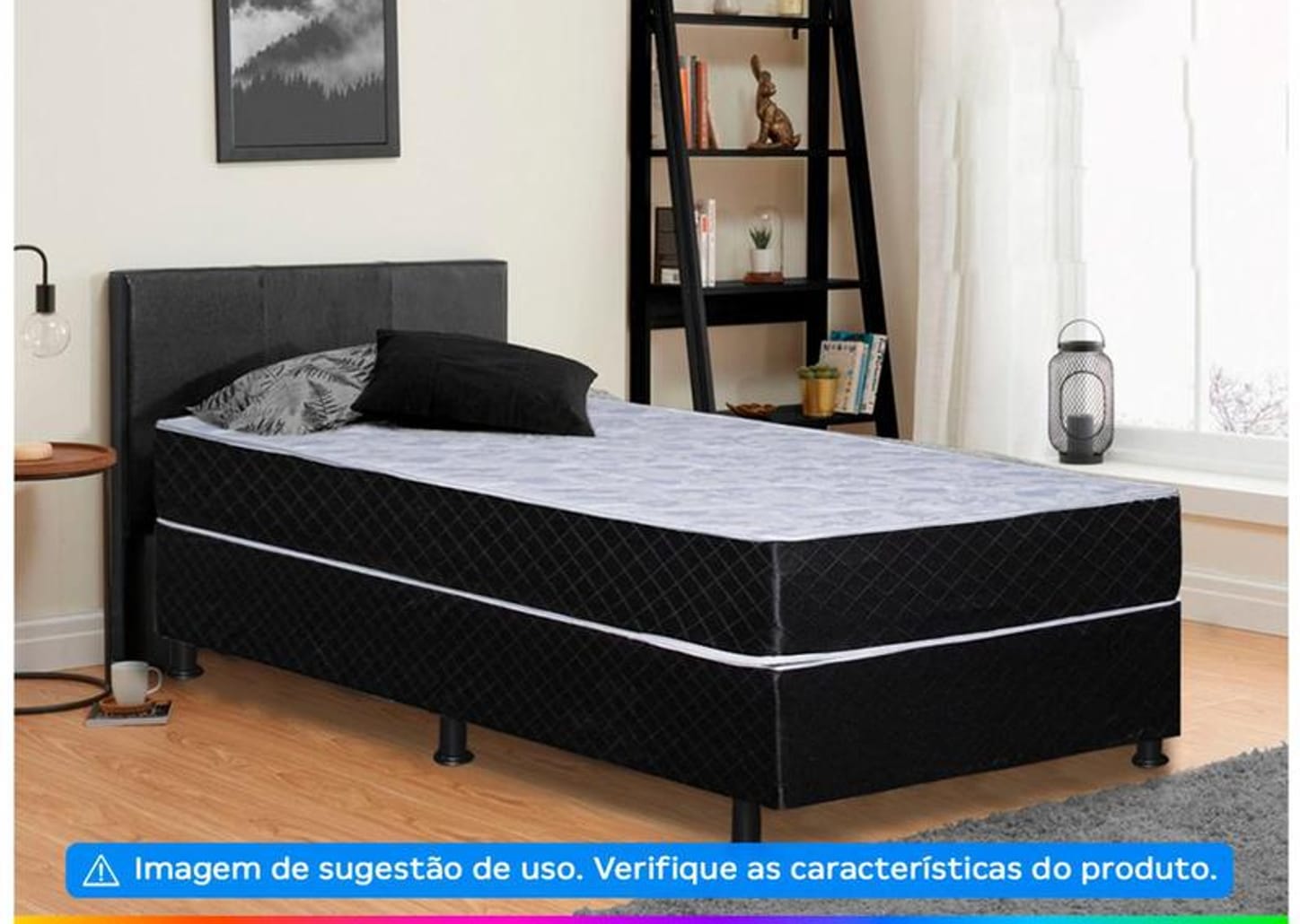 Colchão Solteiro Aiam Colchões de Espuma D-33 20x88x188cm Dark Hortência