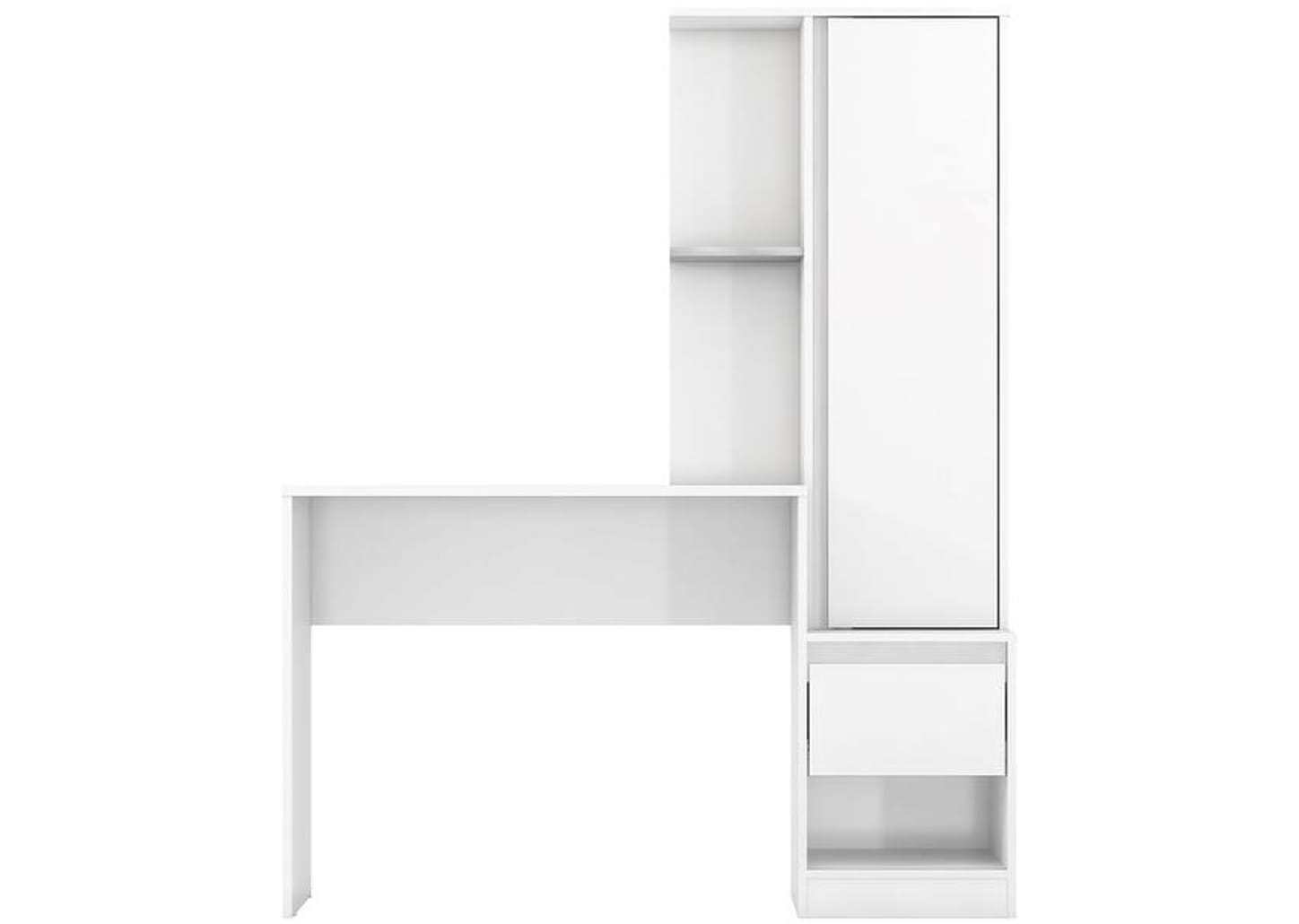 Escrivaninha com Armário 1 Gaveta 1 Prateleira - Demóbile Office Morada