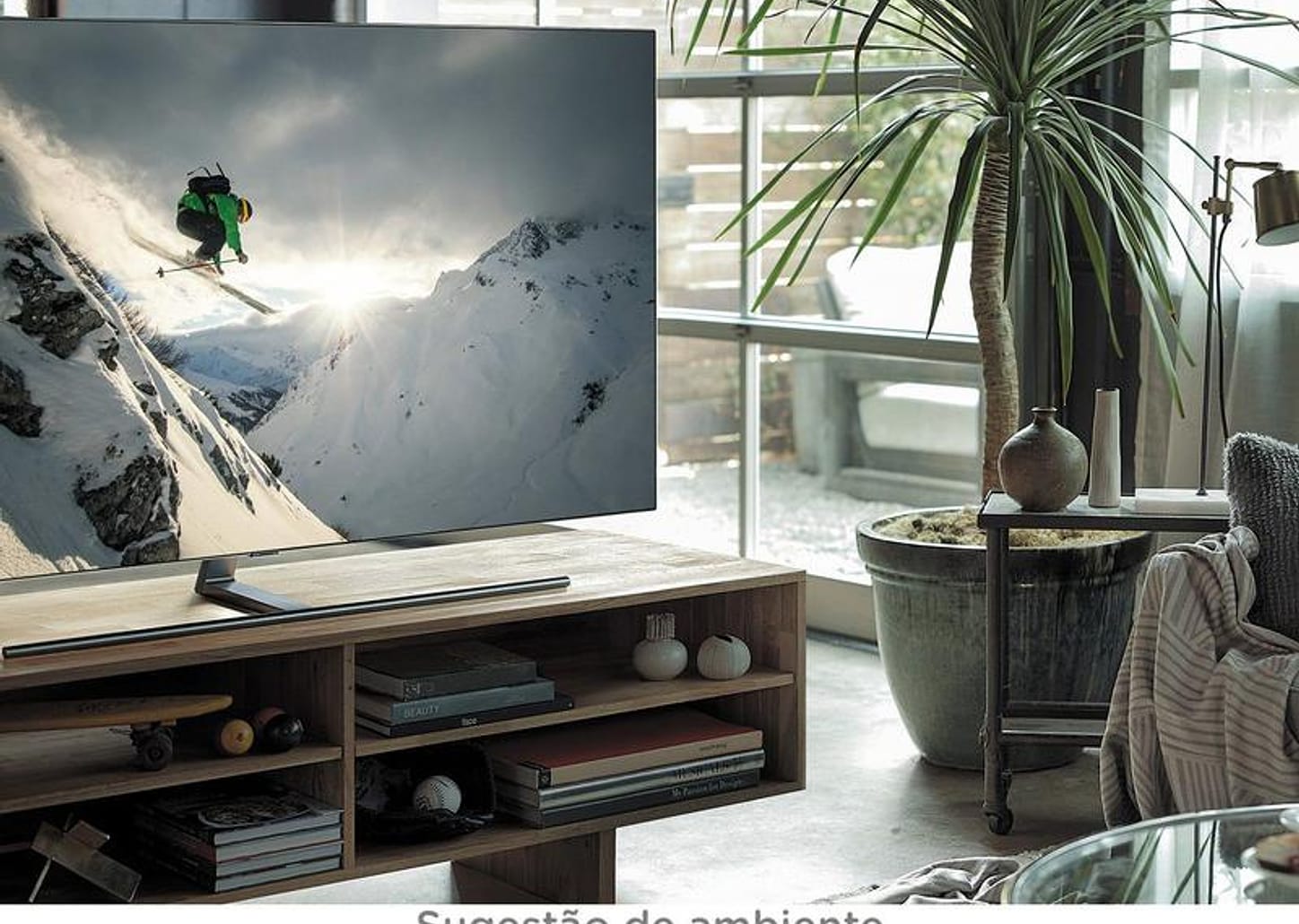 Smart TV 65” 4K QLED Samsung QN65Q7FNAGXZD - Wi-Fi 4 HDMI 3 USB