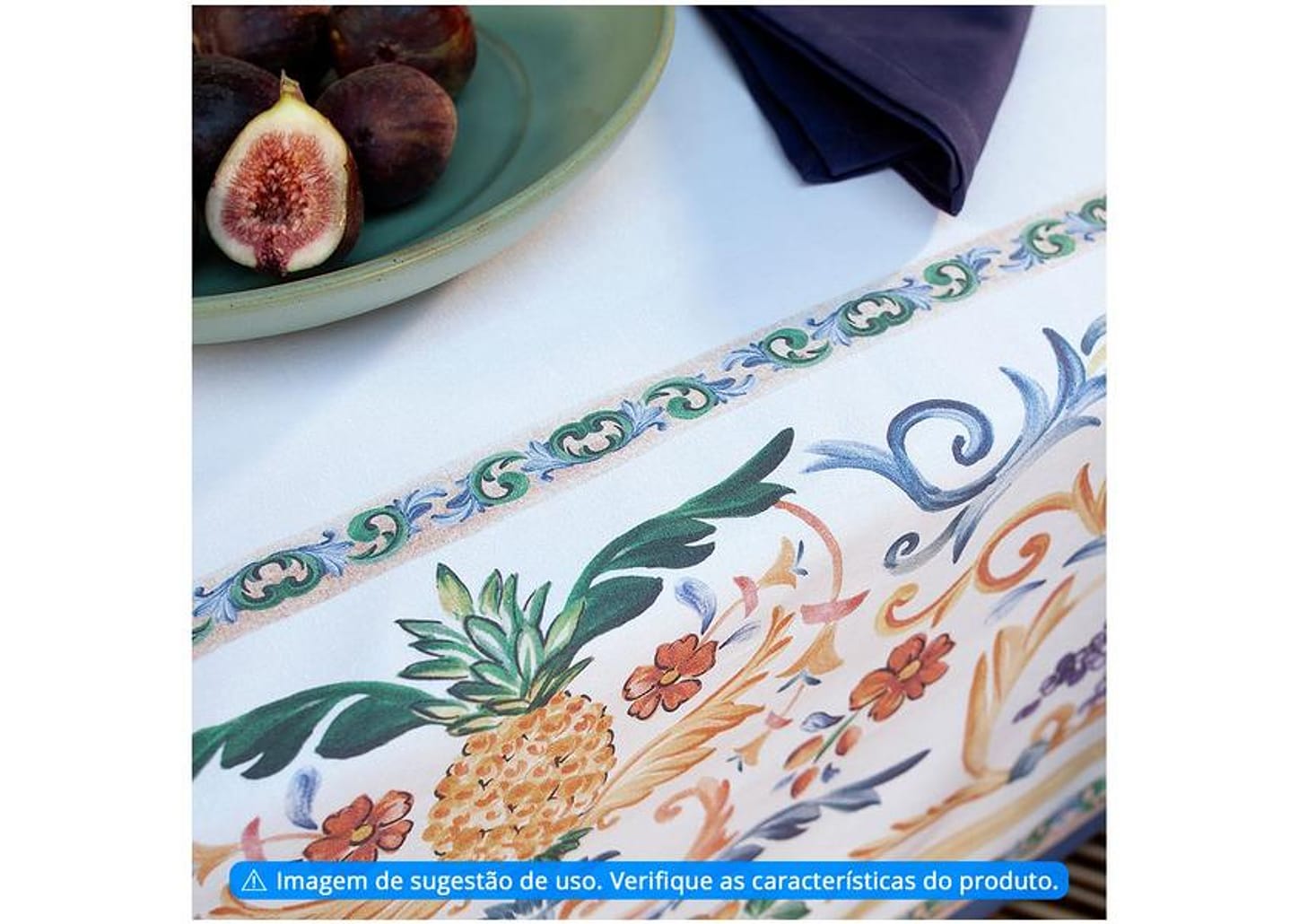 Toalha de Mesa Quadrada Buddemeyer - Impermeável 220x220cm Sicily