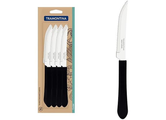Jogo de Facas para Churrasco Tramontina Inox - Leme 12 Peças