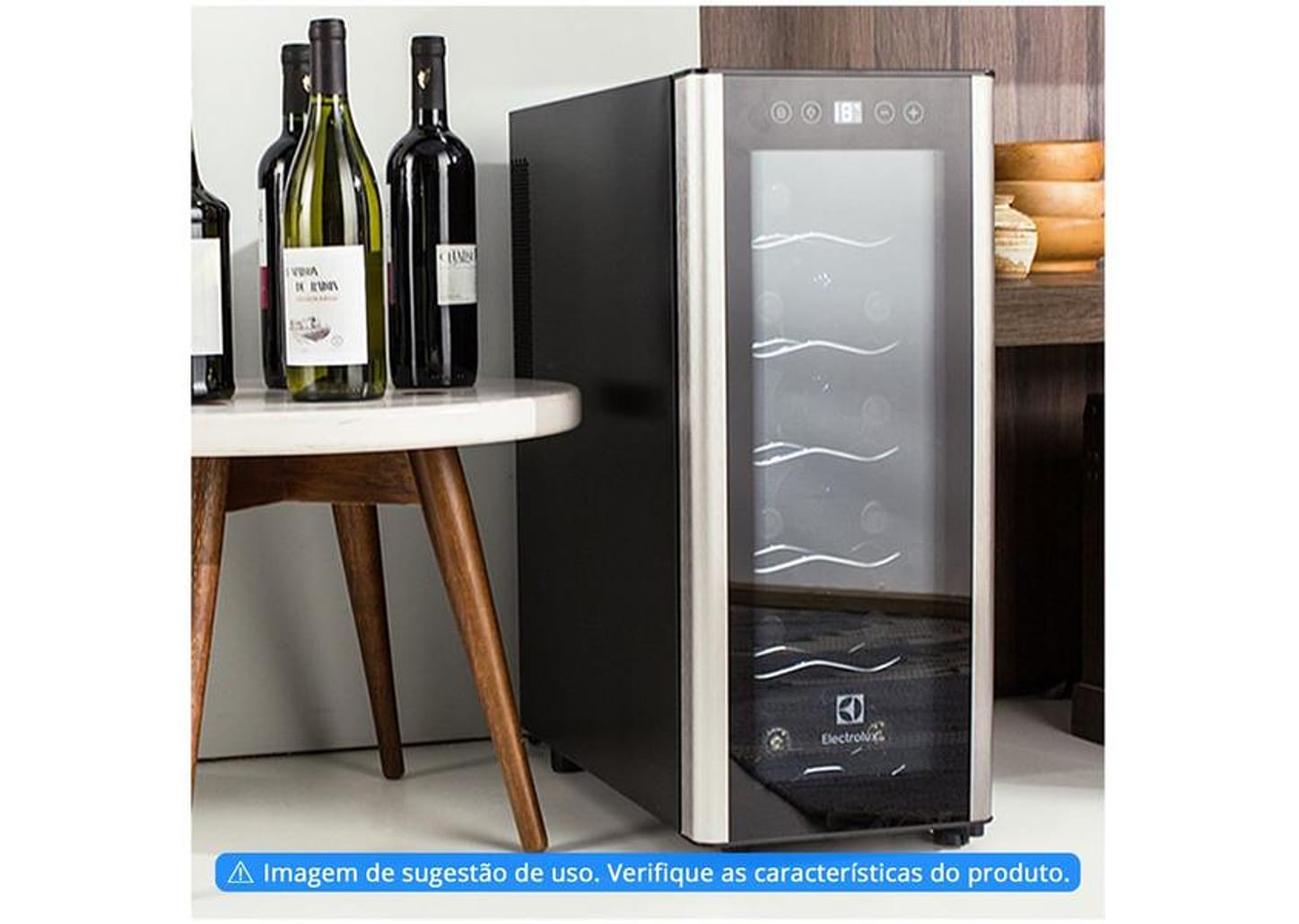 Adega Electrolux 12 Garrafas com LED 1 Portas - ACB12
