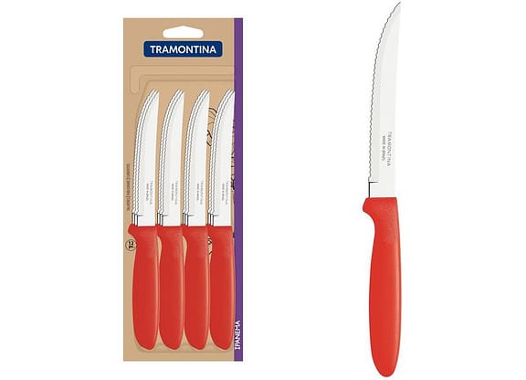 Jogo de Facas Churrasco Tramontina Inox Ipanema 12 Peças