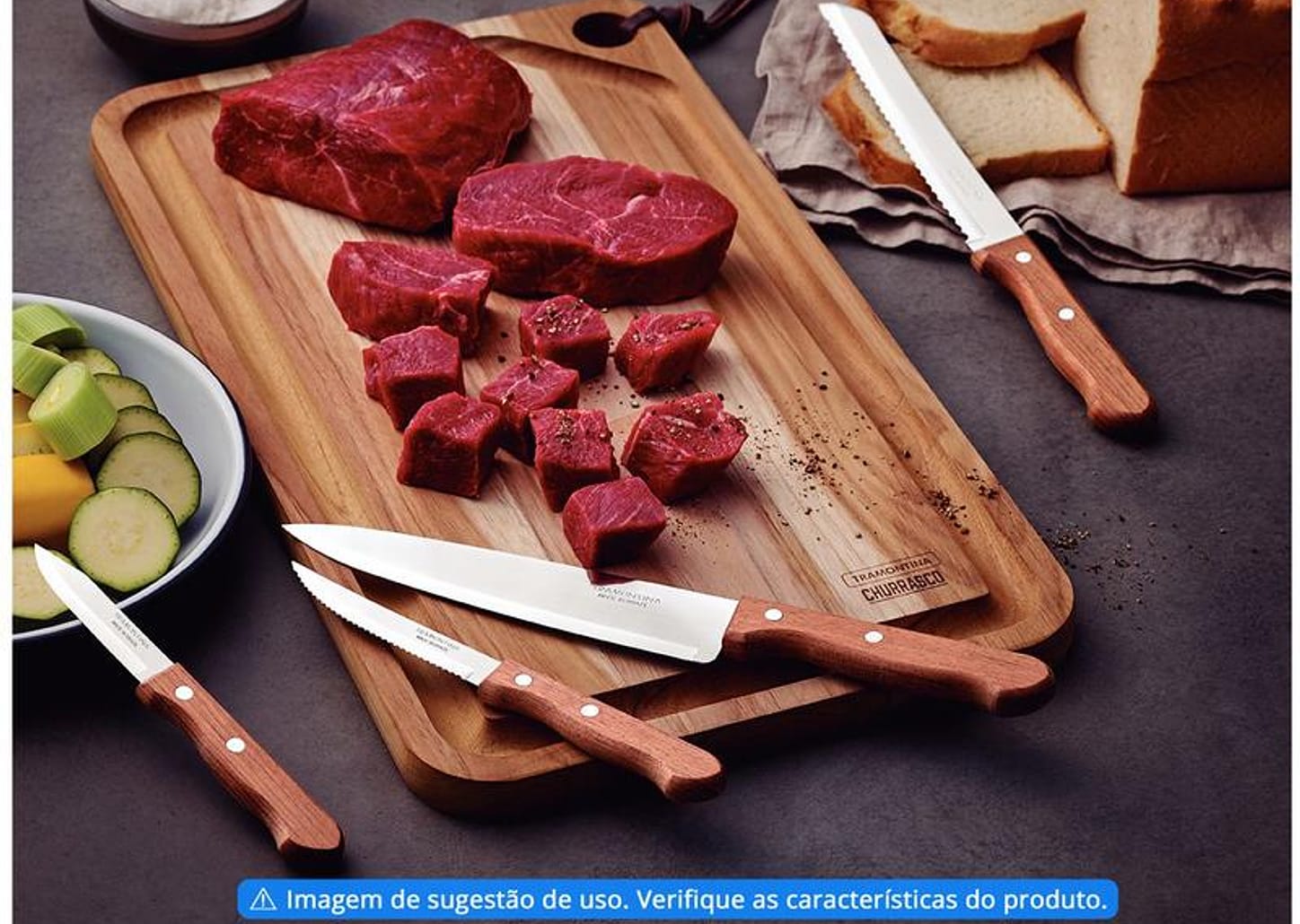 Faca para Pão Tramontina Inox 8” Dynamic