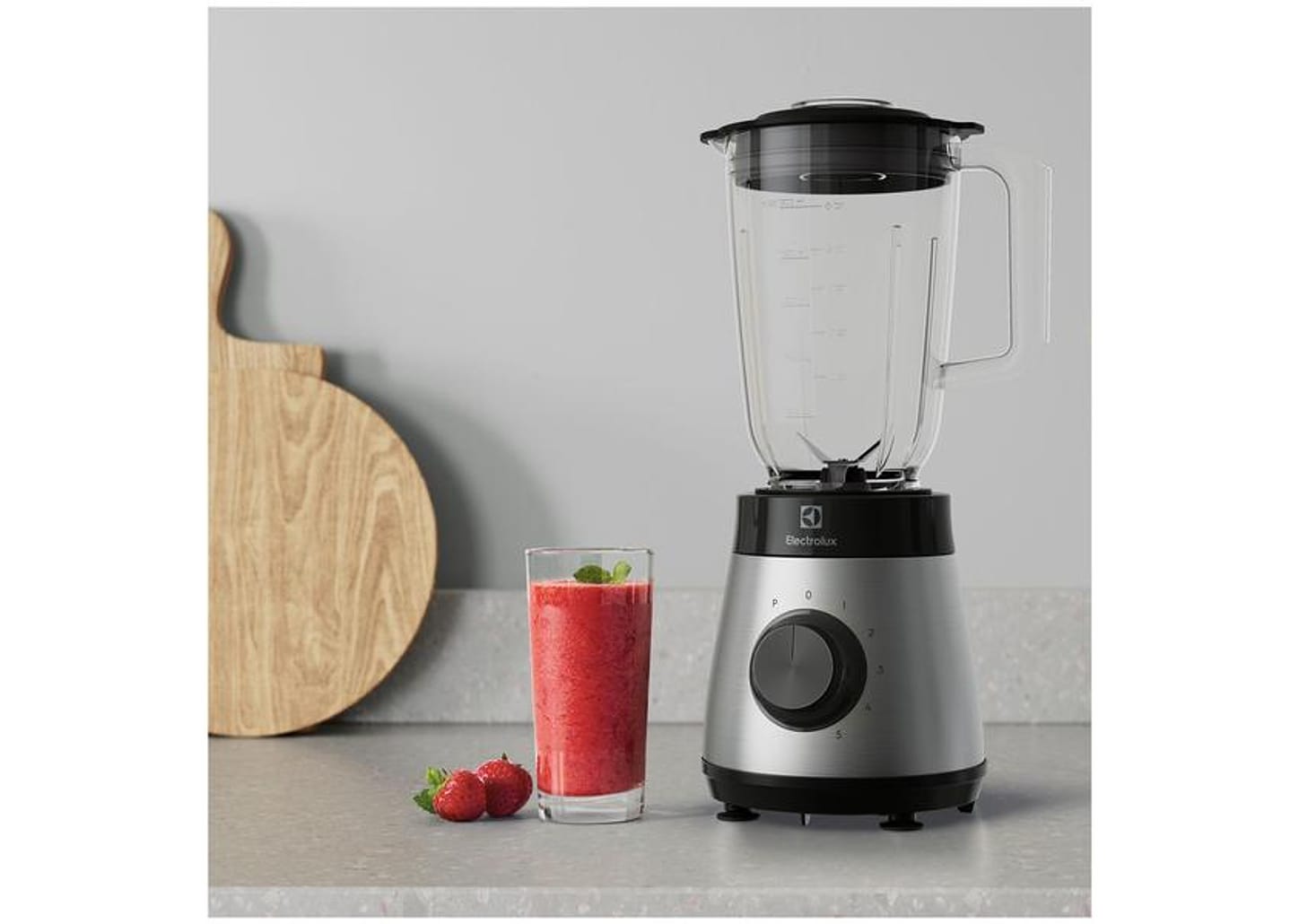 Liquidificador Electrolux Experience EBS30 - Copo de Vidro 5 Velocidades 700W Granite Gray