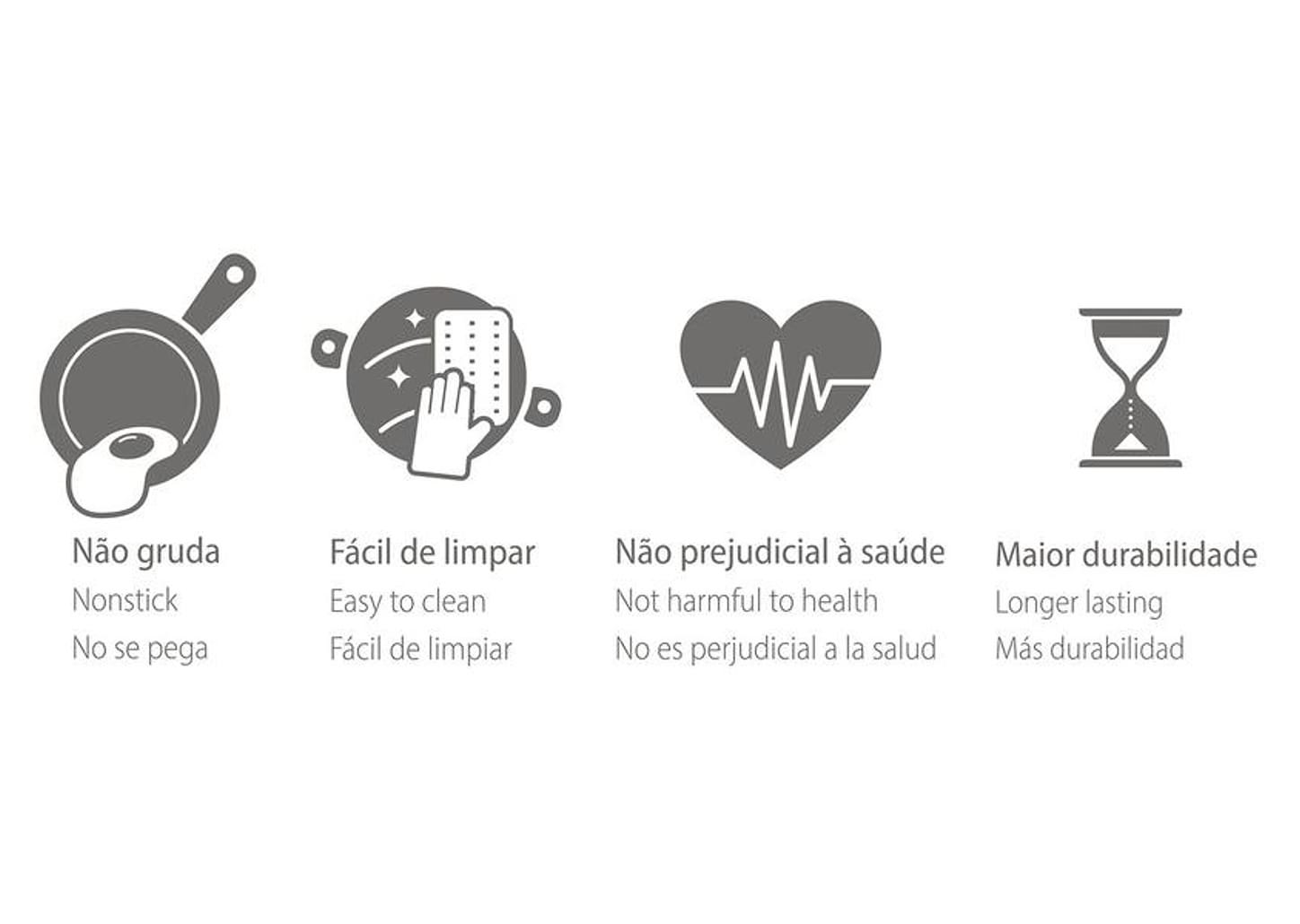 Frigideira Antiaderente Tramontina de Alumínio - Napoli Grafite 32cm