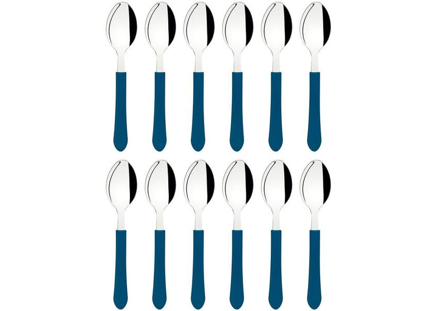Jogo de Colher Tramontina Leme Azul 12 Peças