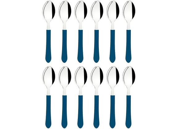Jogo de Colher Tramontina Leme Azul 12 Peças