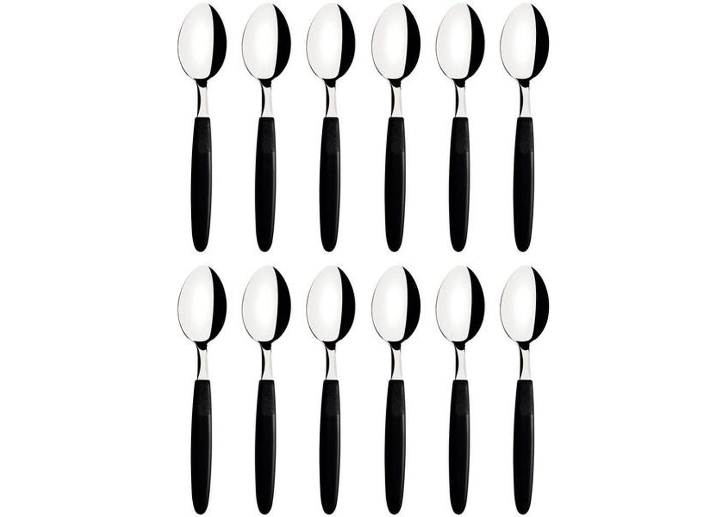 Jogo de Colher Tramontina Ipanema Preto 12 Peças