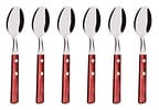 Jogo de Colher Tramontina Polywood Vermelho 6 Peças