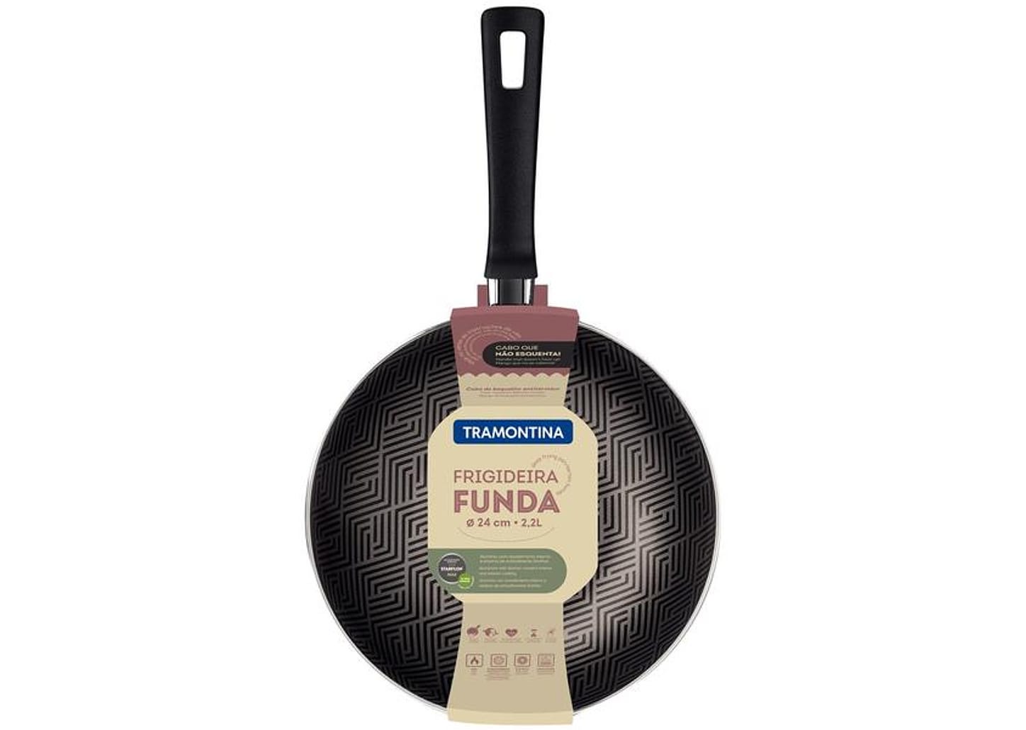 Frigideira Antiaderente Tramontina de Alumínio - Funda Loreto Grafite 24cm