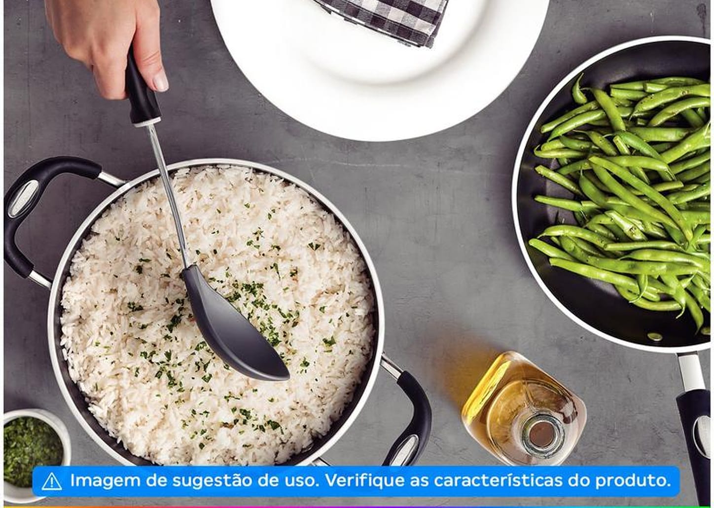 Colher de Servir Tramontina Utilitá Preto