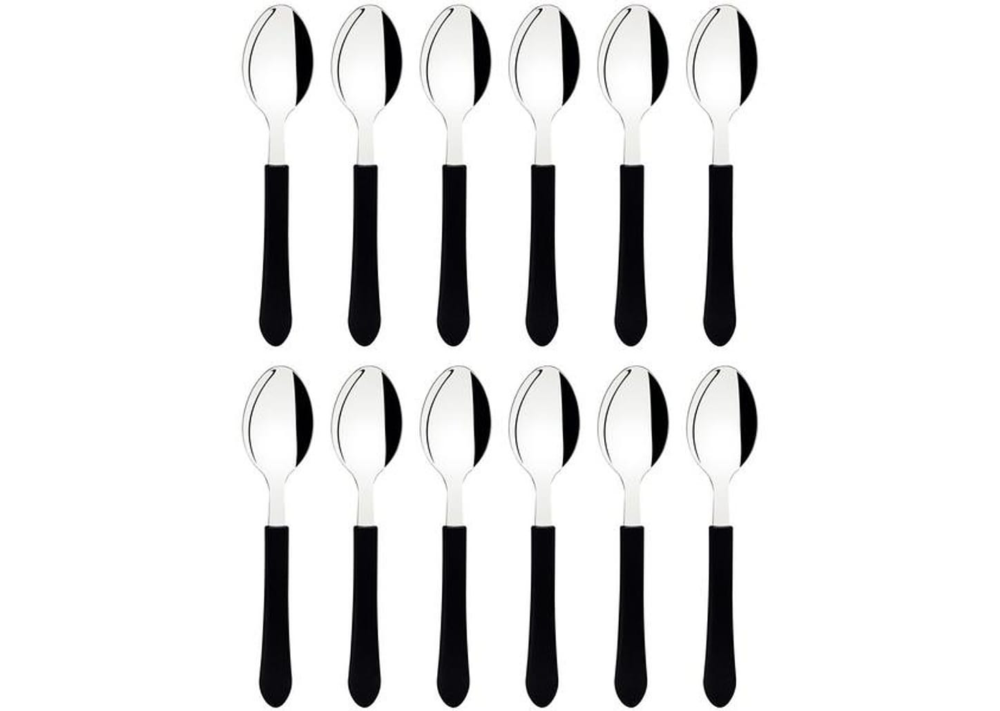 Jogo de Colher Tramontina Leme Preto 12 Peças