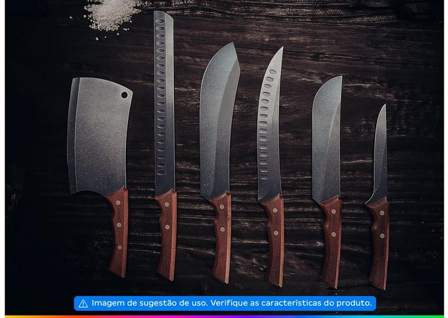 Faca para Carne Tramontina 10” - Churrasco Black 22841110