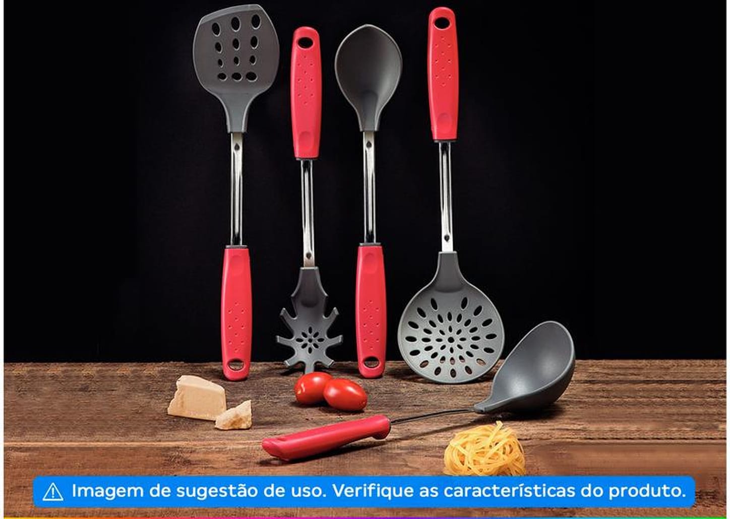 Colher de Servir Tramontina Utilitá Vermelho