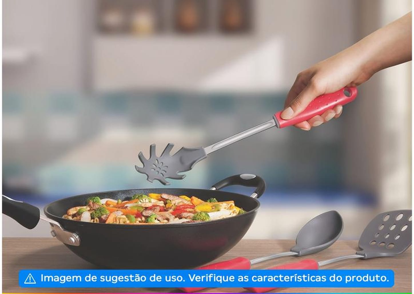 Colher de Servir Tramontina Utilitá Vermelho