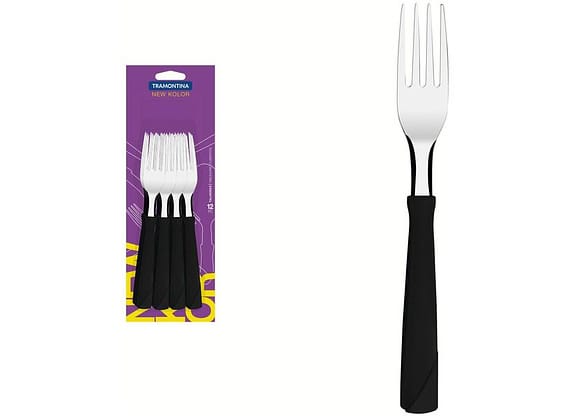 Jogo de Garfos de Mesa Tramontina Inox New Kolor 12 Peças