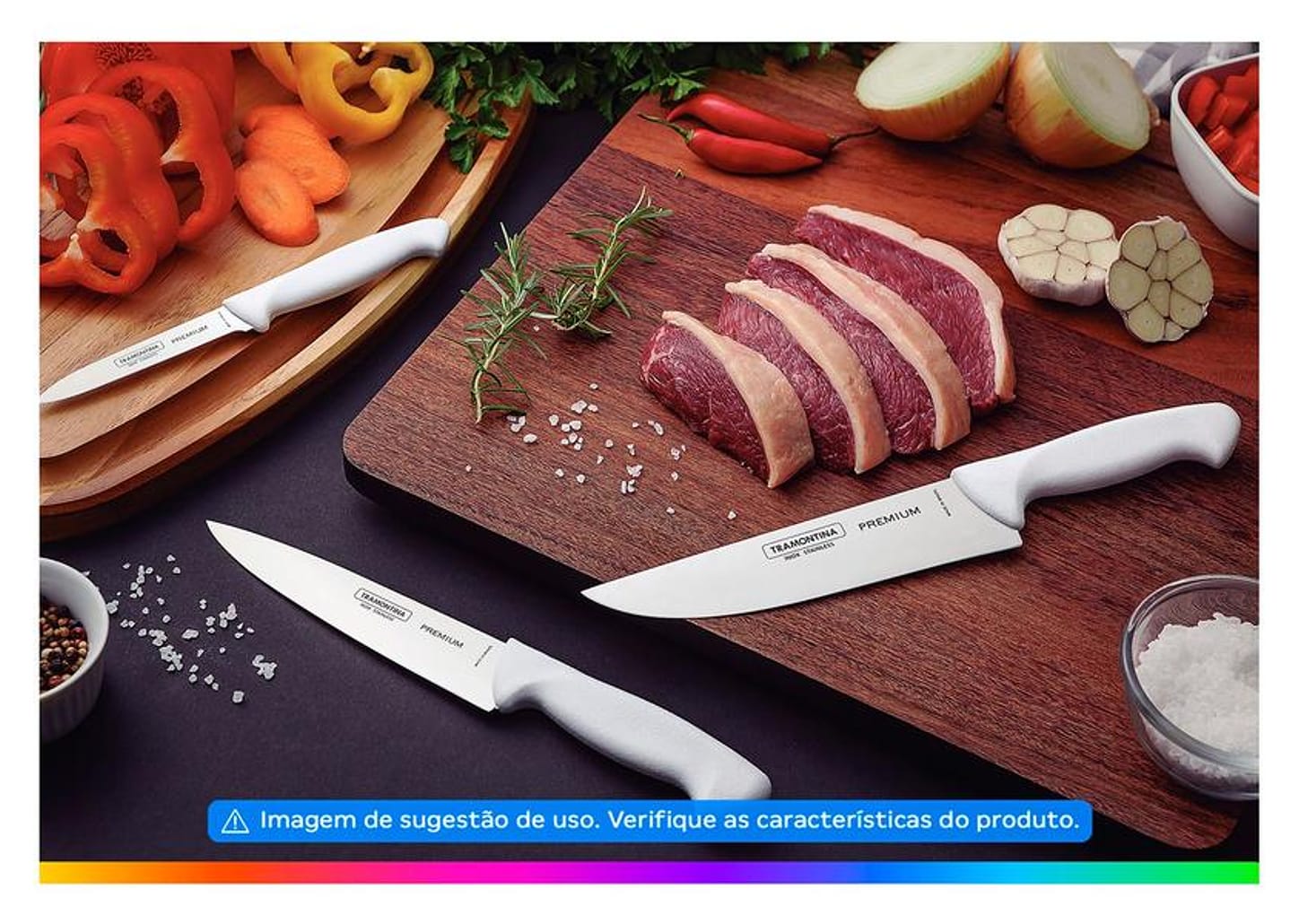 Faca para Frutas e Legumes Tramontina Inox 4” - Premium