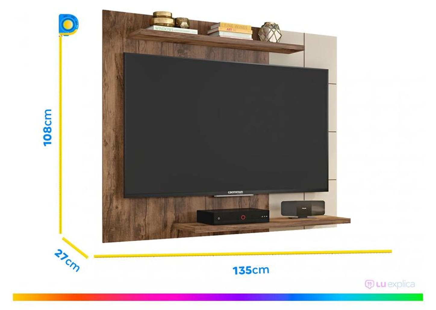Painel para TV 58” Caemmun Cross