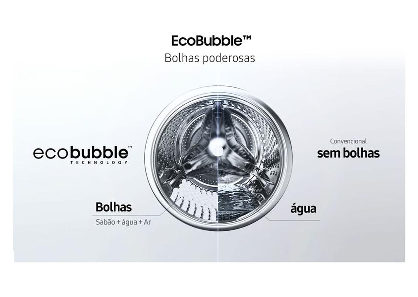 Lava e Seca Samsung 11kg WD11A4453 - Inverter 3 em 1 Água Quente e Fria