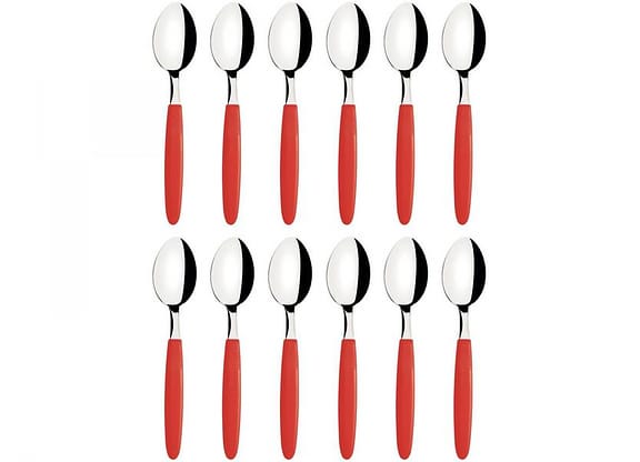 Jogo de Colher Tramontina Ipanema Vermelho 12 Peças