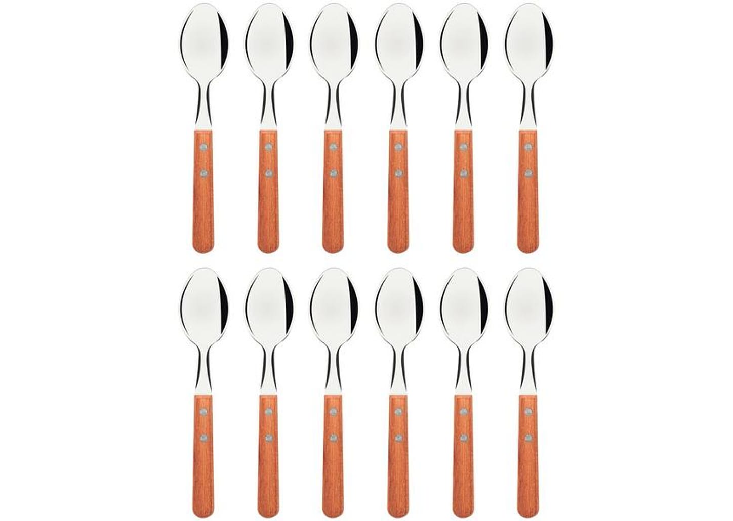 Jogo de Colher Tramontina Dynamic Castanho e Prata 12 Peças