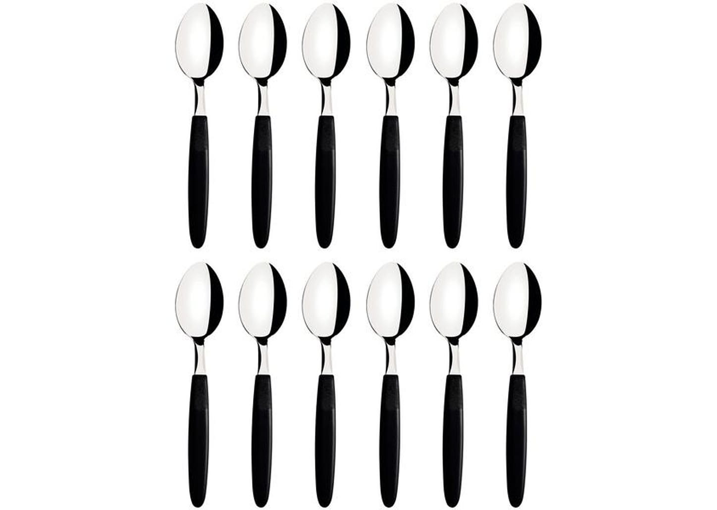 Jogo de Colher Tramontina Ipanema Preto 12 Peças