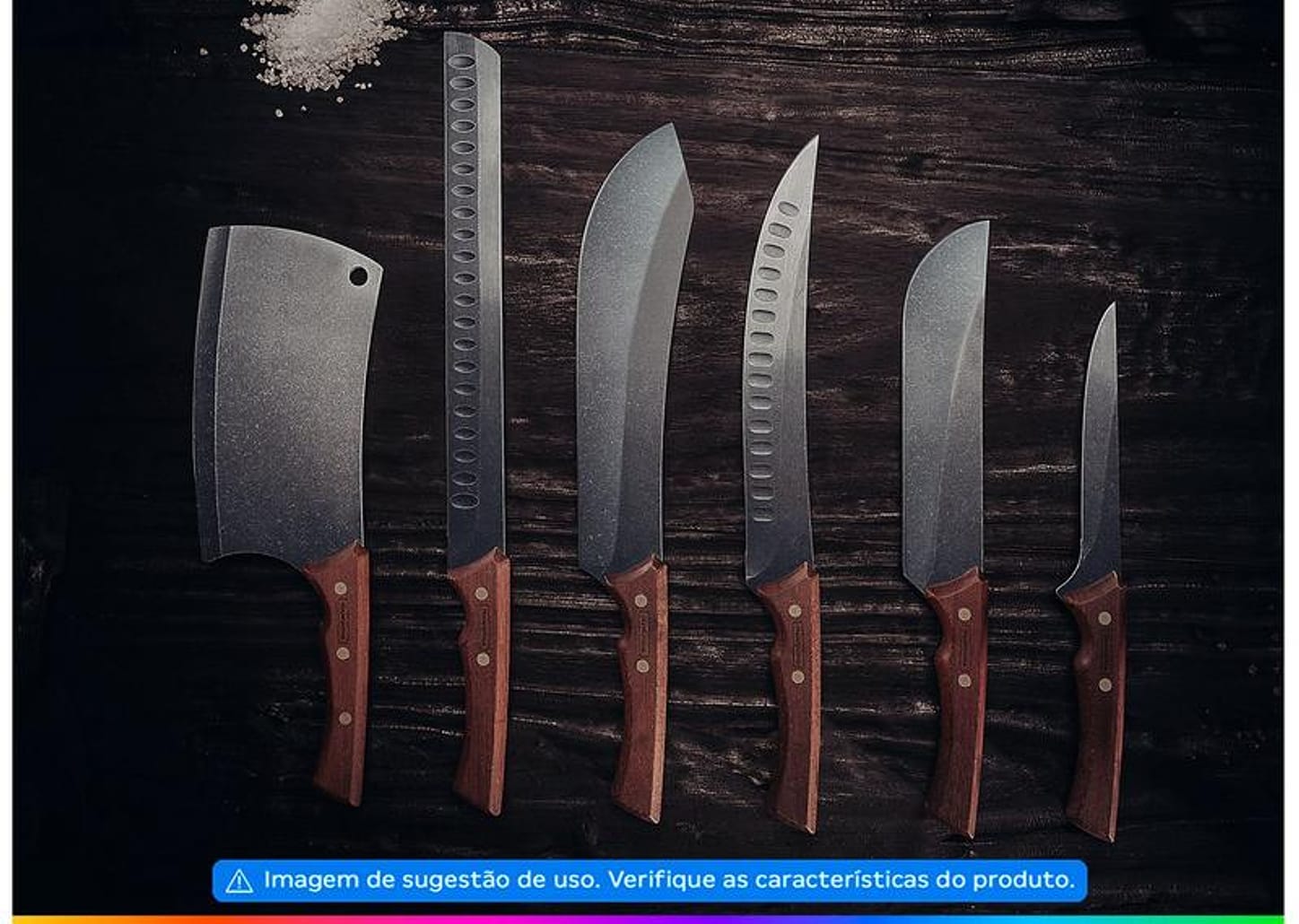 Faca para Carne Tramontina Inox 10” - Churrasco Black 22844110