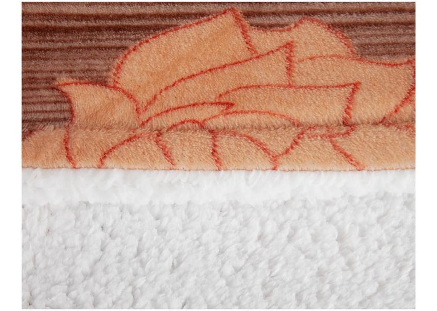 Cobertor Casal Jolitex de Microfibra Sherpa Abrantes Marrom