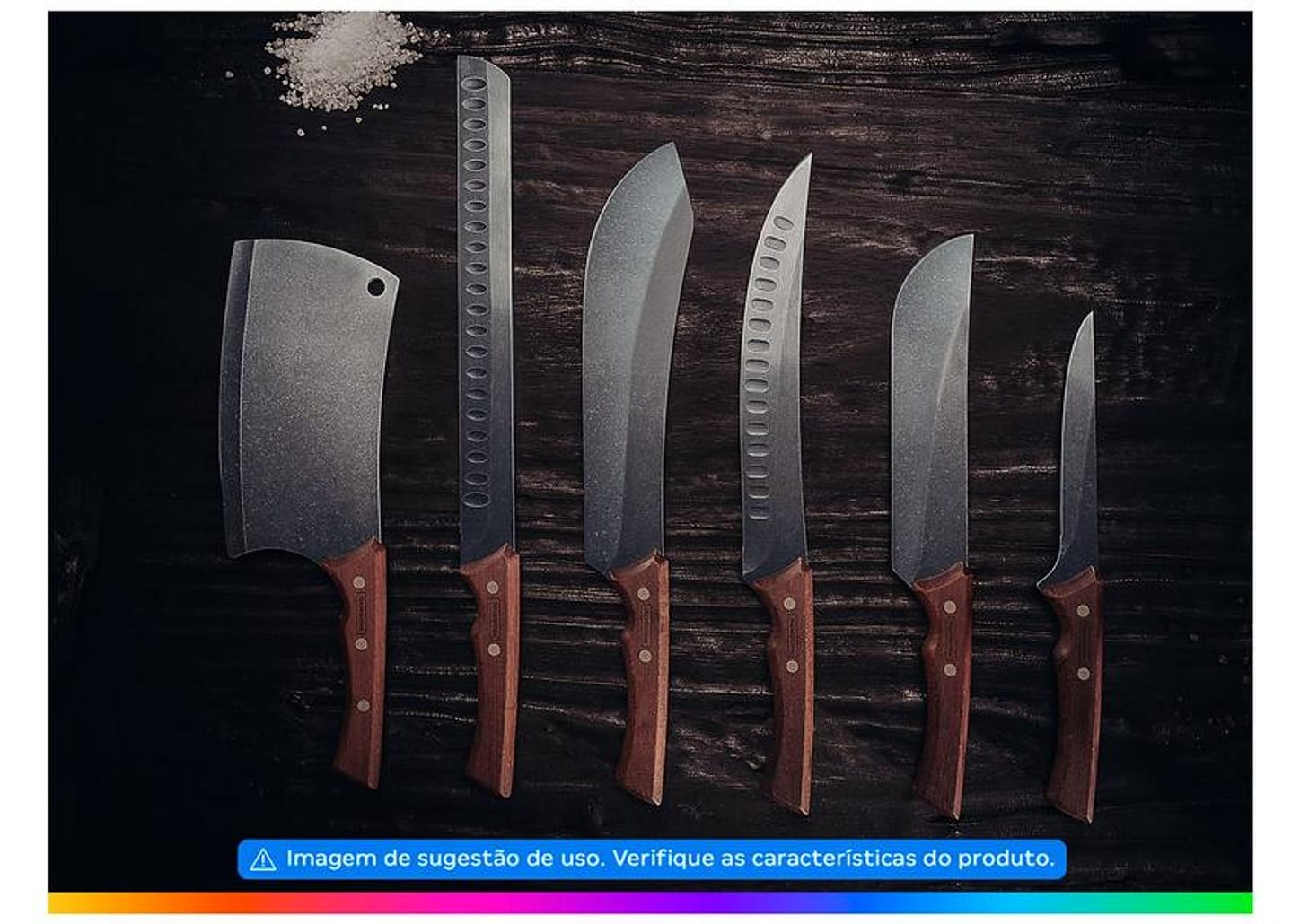 Faca para Carne Tramontina Inox 8” - Churrasco Black 22843108