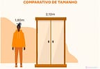 Guarda-roupa Casal 6 Portas 3 Gavetas - Demóbile Prático
