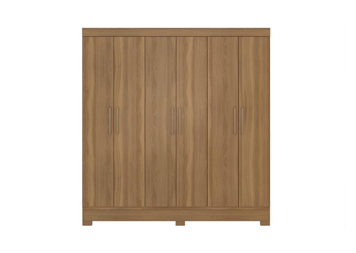 Guarda-roupa Casal 6 Portas 3 Gavetas - Demóbile Prático