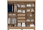 Guarda-roupa Casal 6 Portas 3 Gavetas - Demóbile Prático