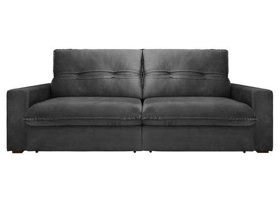 Sofá Retrátil Reclinável 4 Lugares Nipon Gralha Azul