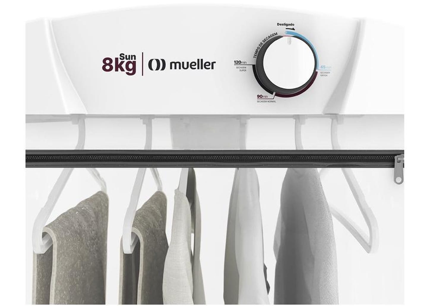 Secadora de Roupas de Parede Mueller 8kg - Sun 3 Programas de Secagem