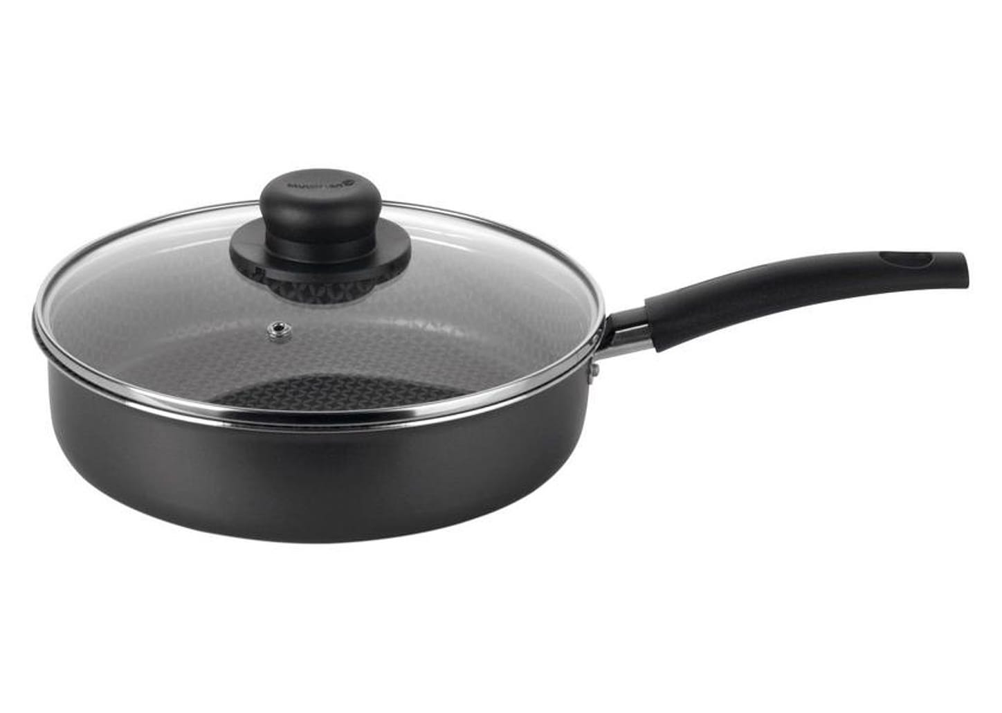 Frigideira Antiaderente Multiflon de Alumínio com Tampa Gourmet Cinza 22cm