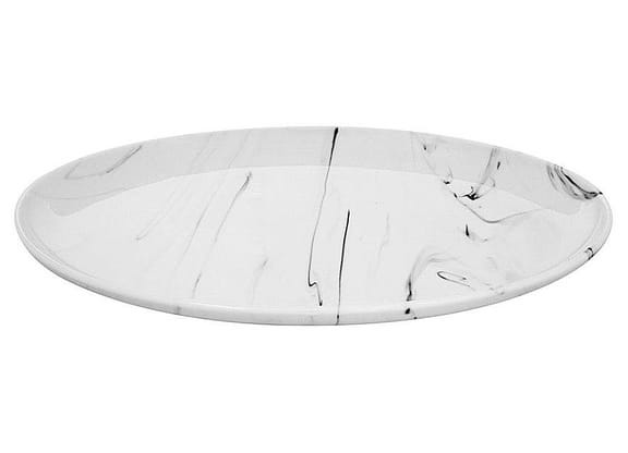 Travessa de Porcelana Oval 40,7x26,8cm Hauskraft - Marble