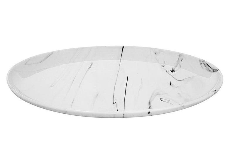 Travessa de Porcelana Oval 40,7x26,8cm Hauskraft - Marble