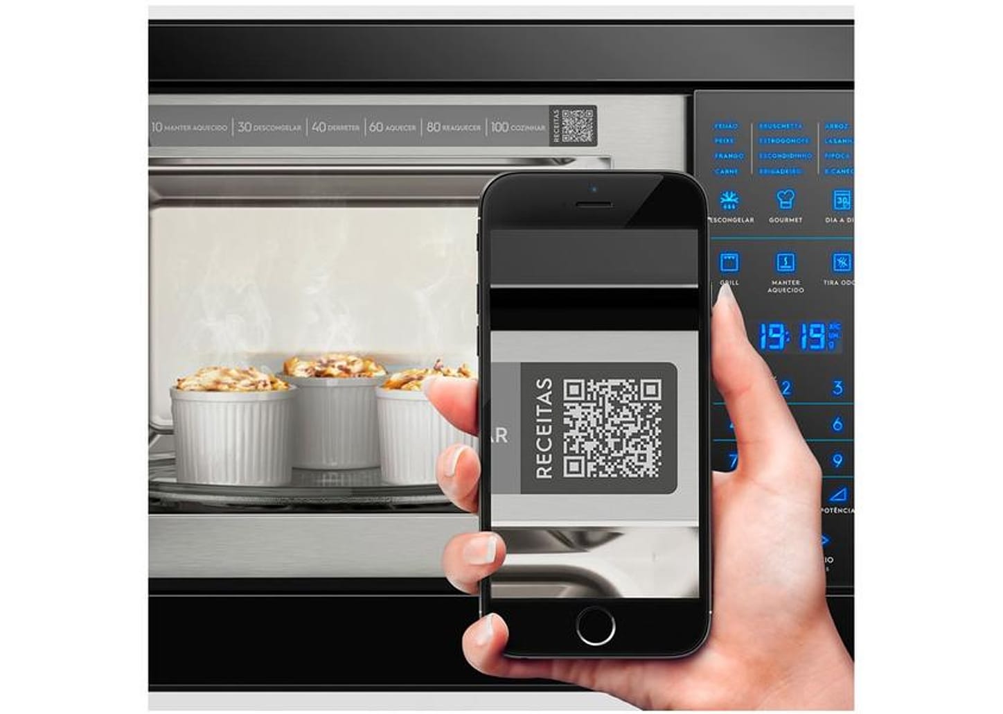 Micro-ondas Electrolux 28L com Grill MB38P - Painel Blue Touch
