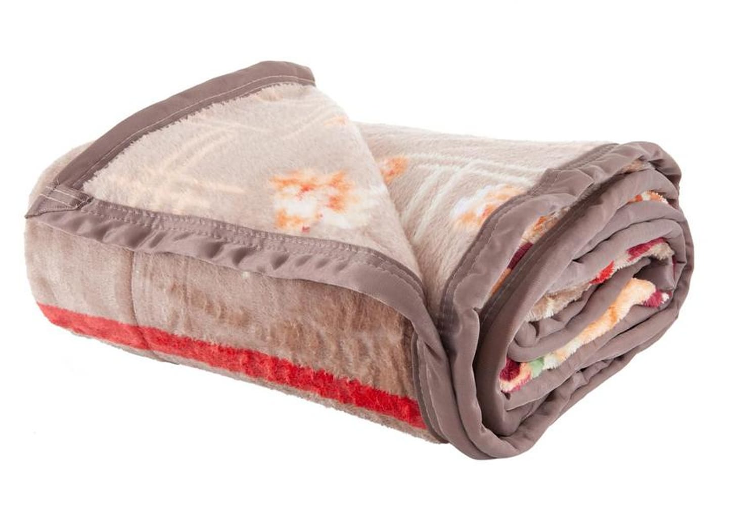 Cobertor Casal Jolitex Poliéster Dyuri Plus Modalva Marrom e Vinho