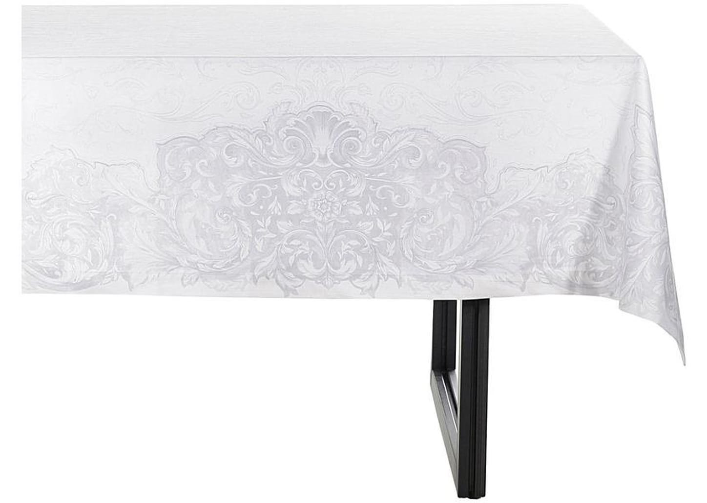 Toalha de Mesa Quadrada Buddemeyer Impermeável Branco 180x180cm Monreale