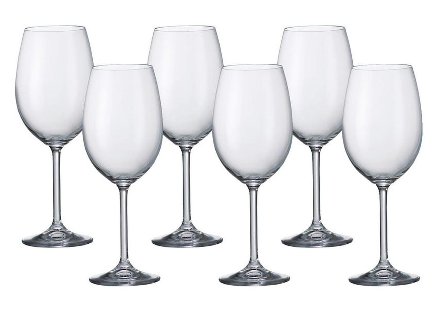 Jogo de Taças para Vinho Cristal 350ml 6 Peças Bohemia Gastro 4S032/350