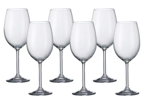 Jogo de Taças para Vinho Cristal 350ml 6 Peças Bohemia Gastro 4S032/350
