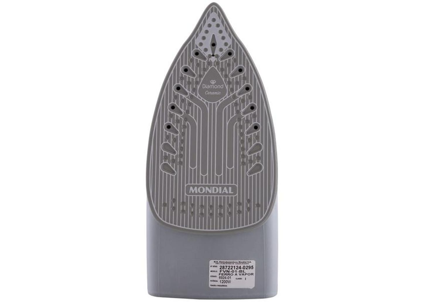 Ferro de Passar Roupa a Vapor Mondial - FVN-01-BL Branco e Azul
