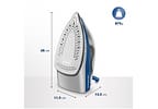 Ferro de Passar Roupa a Vapor Mondial - FVN-01-BL Branco e Azul