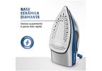 Ferro de Passar Roupa a Vapor Mondial - FVN-01-BL Branco e Azul