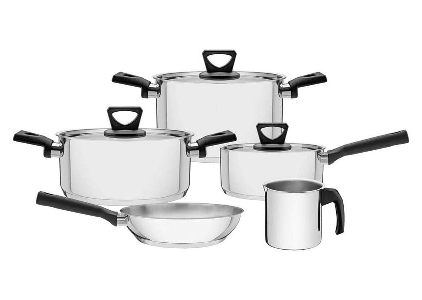 Jogo de Panelas Tramontina Inox 5 Peças 65180/514 Brava